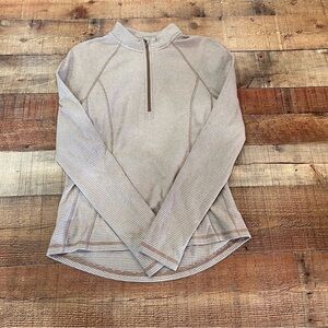 Avalanche Brown and White Striped Pullover